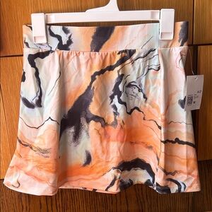 Multi/Orange Short Skirt